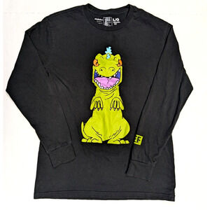 Nickelodeon Rugrats T Shirt Large Long Sleeve Raptar Dinosaur NEFF Collab